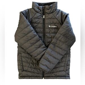 NWOT Columbia Black Medium Weight Fleece Lined Quilted Jacket | Youth Medium